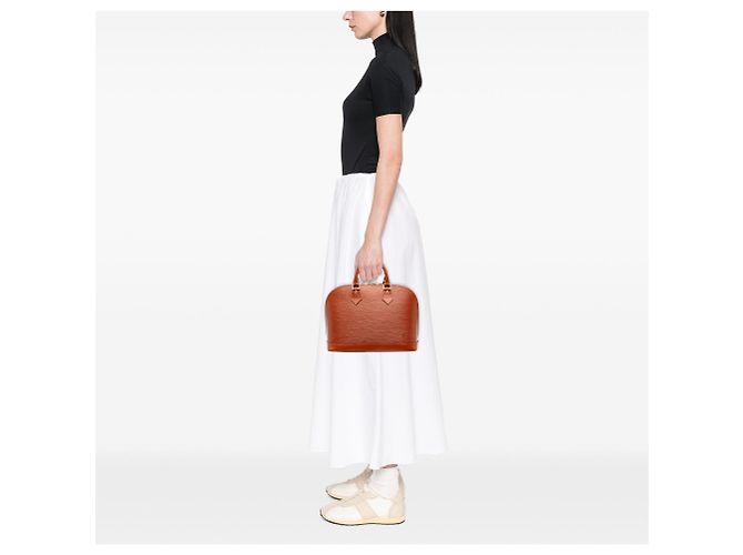Borsa Louis Vuitton Epi Alma PM Marrone - vista 6