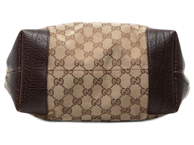 Borsa Tote Gucci GG Canvas GG Charm Beige - vista 3