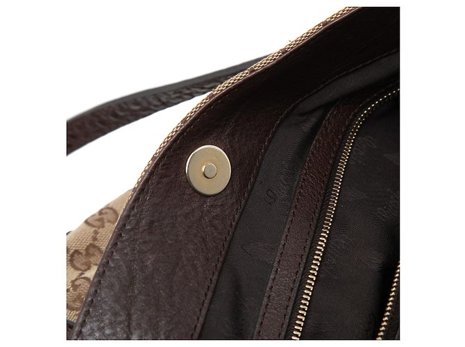 Borsa Tote Gucci GG Canvas GG Charm Beige - vista 6