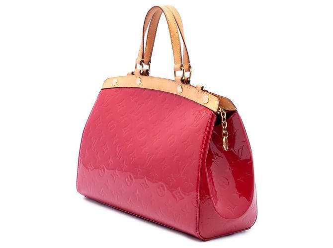 Borsa Satchel Louis Vuitton Monogram Vernis Brea MM Rossa Rosso - vista 2