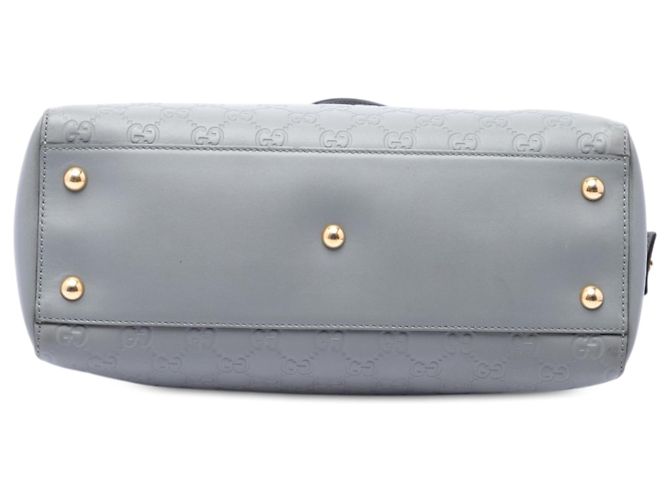 Bolso de hombro suave Gucci Medium Guccissima Gris - vista 3