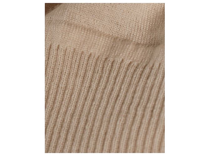 Chloé Chloe, top de punto beige con lazo - Ansicht 9