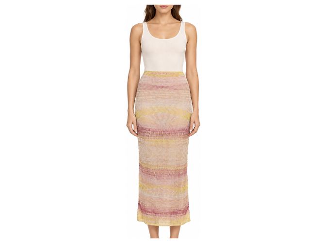 Missoni, Strick-Maxirock in Multi-Pastell Mehrfarben - Ansicht 5