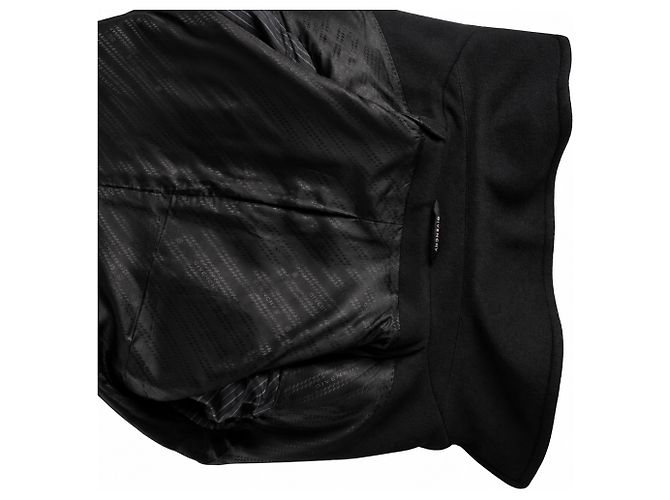Givenchy, virgin wool peacoat in black - view 8