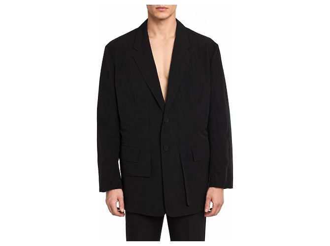 Y3 Y-3, Blazer stropicciato nero - vista 5