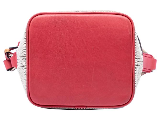 Borsa a secchiello Burberry Ashby con nappe in tela Mini Mega Check marrone - vista 3