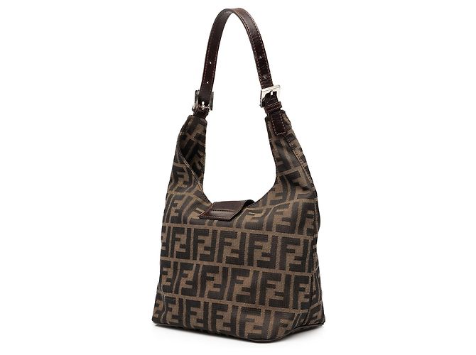 Fendi Zucca Canvas Schultertasche braun - Ansicht 2