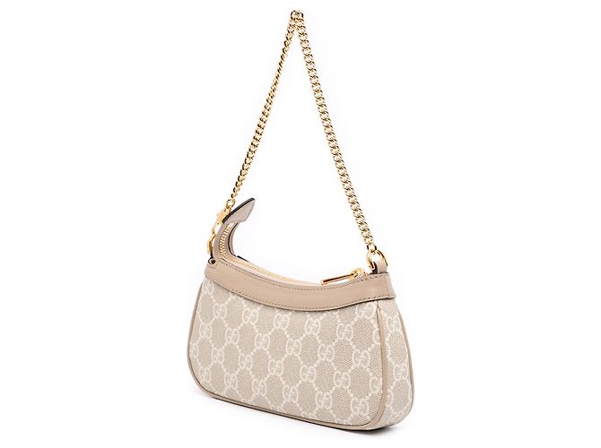Borsa a tracolla Mini GG Supreme Ophidia Gucci Beige - vista 2