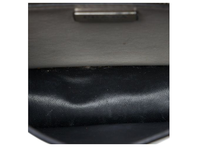 Mini borsa a tracolla Prada in pelle spazzolata bianca con catena Bianco - vista 4