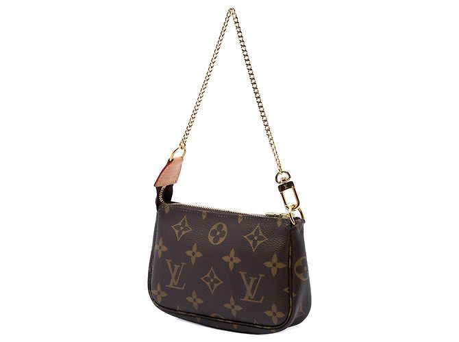 Bolso Louis Vuitton Monogram Mini Pochette Accessoires Marrón Castaño - vista 2