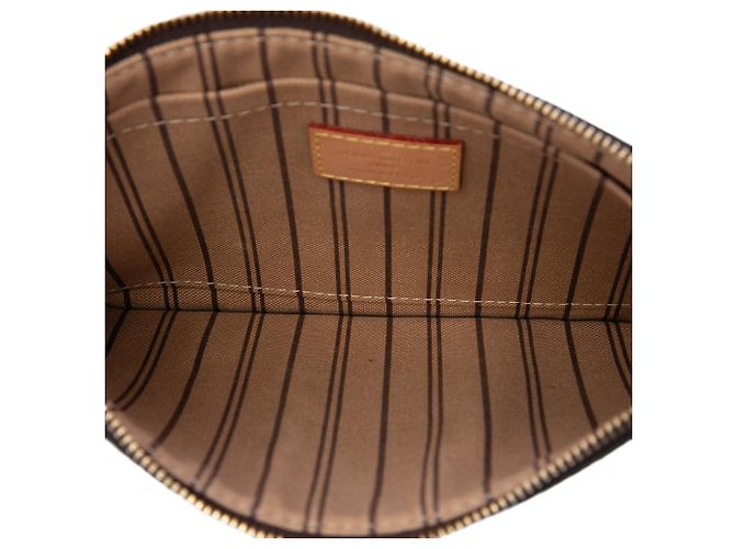 Pochette Louis Vuitton Monogram Neverfull MM Marron - vue 4