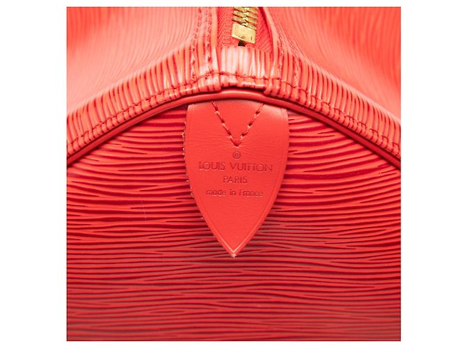 Sac de voyage Louis Vuitton Epi Keepall 55 rouge - vue 5