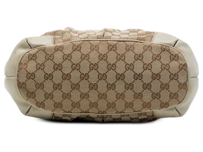 Borsa Satchel Gucci GG Canvas Sukey Beige - vista 3