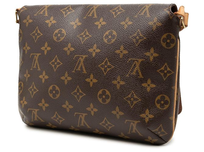 Borsa a tracolla Louis Vuitton Monogram Musette Tango marrone con tracolla lunga - vista 2