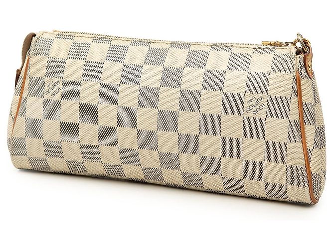 Borsa Louis Vuitton Damier Azur Eva Satchel Bianca Bianco - vista 2