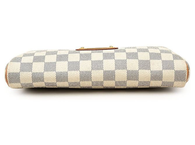 Borsa Louis Vuitton Damier Azur Eva Satchel Bianca Bianco - vista 3