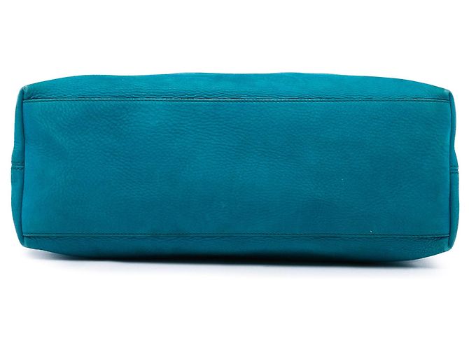 Borsa Tote Soho Chain Gucci Medium in pelle di vitello blu - vista 3