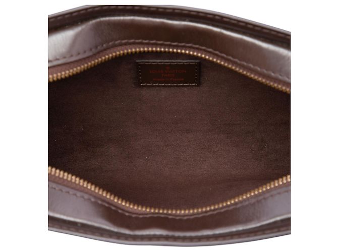 Borsa Pochette Clutch Louis Vuitton Damier Ebene Saint Louis Marrone - vista 4