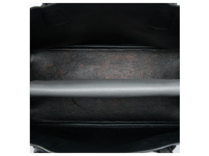 Sac à main double Prada Medium Saffiano Cuir Gris - vue 4