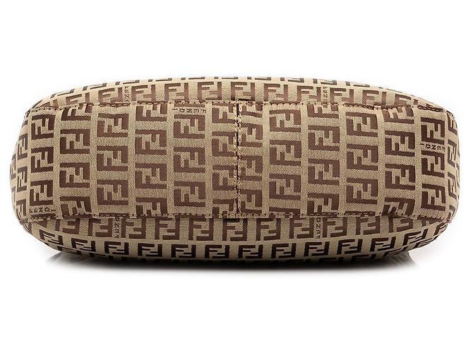 Borsa a tracolla Fendi Zucchino Canvas marrone - vista 3
