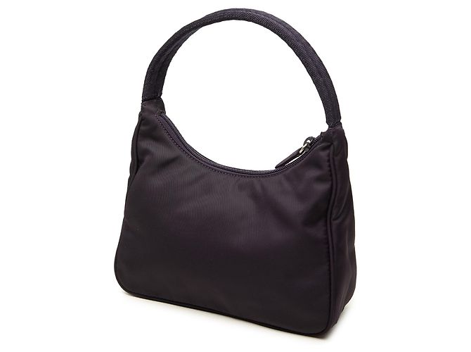 Prada Mini Tessuto Sport Schultertasche Lila - Ansicht 2