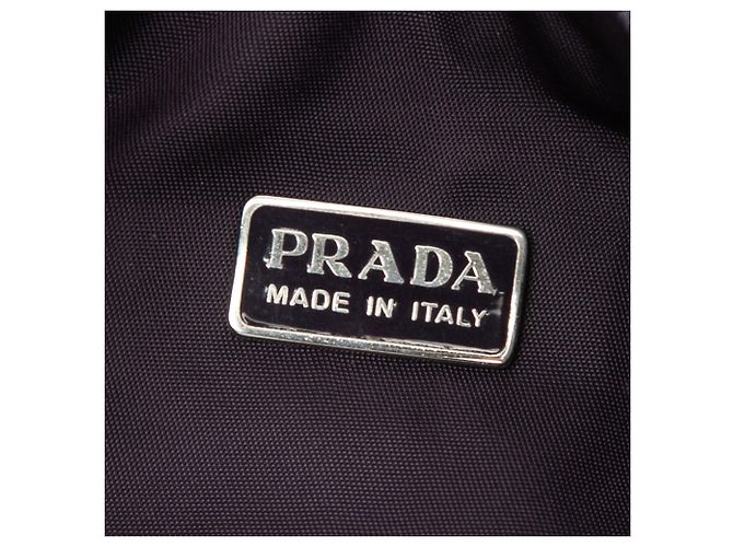 Prada Mini Tessuto Sport Schultertasche Lila - Ansicht 5