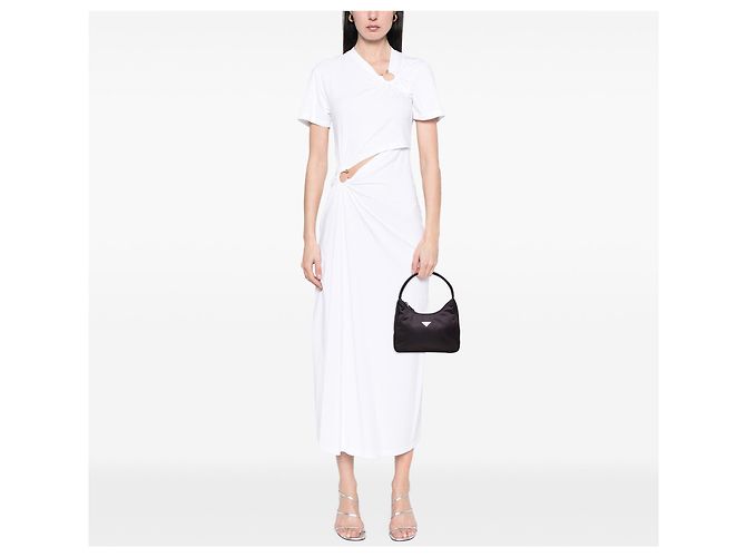 Prada Mini Tessuto Sport Schultertasche Lila - Ansicht 6