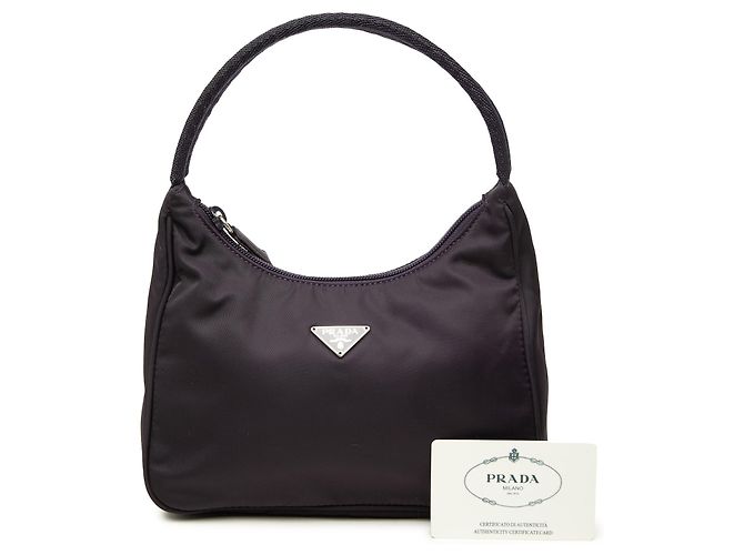 Prada Mini Tessuto Sport Schultertasche Lila - Ansicht 7