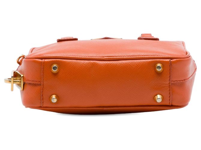 Bolsa Satchel Prada Mini Saffiano Lux Orange Laranja - vista 3