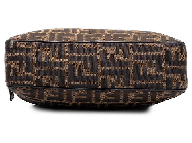 Borsa Satchel Fendi Zucca Canvas marrone - vista 3