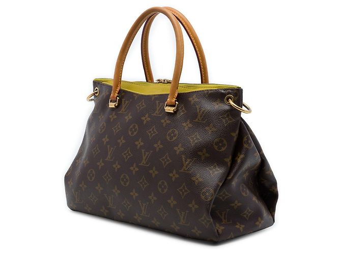 Borsa Satchel Louis Vuitton Monogram Pallas MM Marrone - vista 2