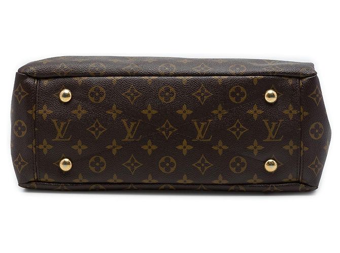 Borsa Satchel Louis Vuitton Monogram Pallas MM Marrone - vista 3