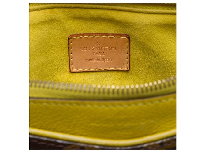 Borsa Satchel Louis Vuitton Monogram Pallas MM Marrone - vista 5
