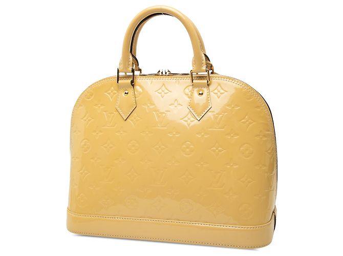 Louis Vuitton Monogram Vernis Alma PM Handtasche Beige - Ansicht 2
