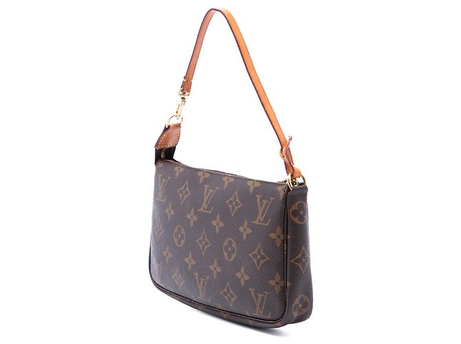Bolso de hombro Louis Vuitton Monogram Pochette Accessoires Marrón Castaño - vista 2