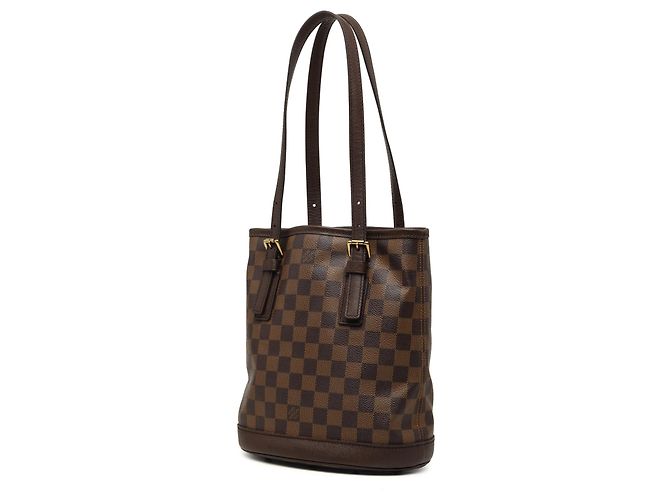 Bucket Borsa Secchiello Louis Vuitton Damier Ebene Marais Marrone - vista 2