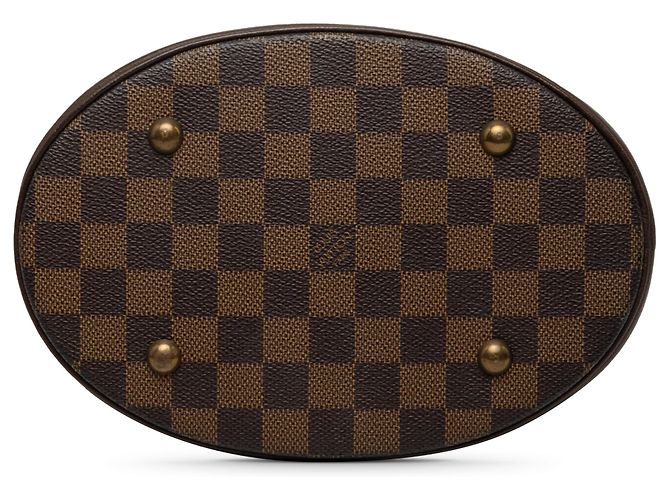 Bucket Borsa Secchiello Louis Vuitton Damier Ebene Marais Marrone - vista 3