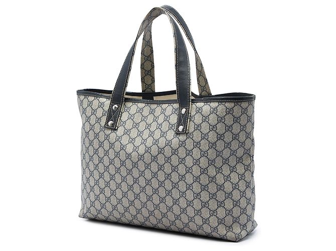 Borsa Tote Gucci Medium GG Supreme Web Loop Beige - vista 2