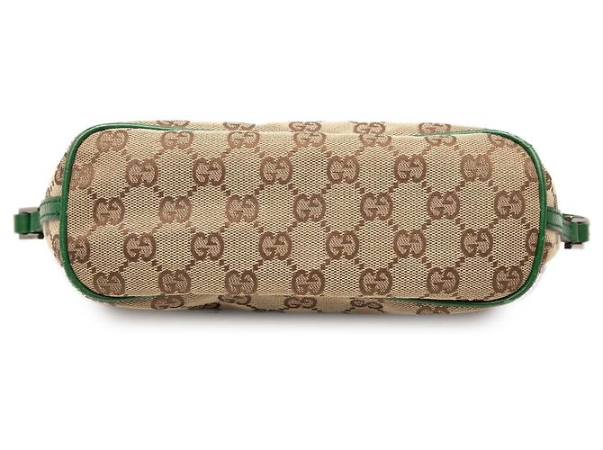 Borsa a tracolla Gucci GG Canvas Boat Verde - vista 3