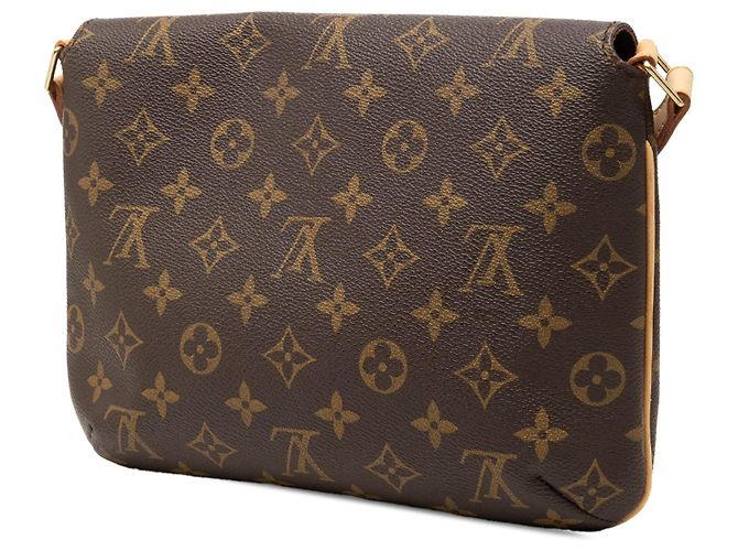 Sac à épaule Louis Vuitton Monogram Musette Tango marron à courte bandoulière - vue 2