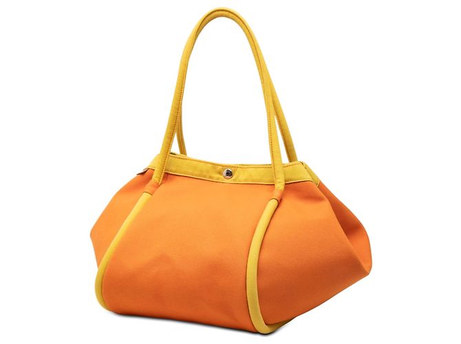 Hermès Toile Lindy Strandtasche Orange - Ansicht 2