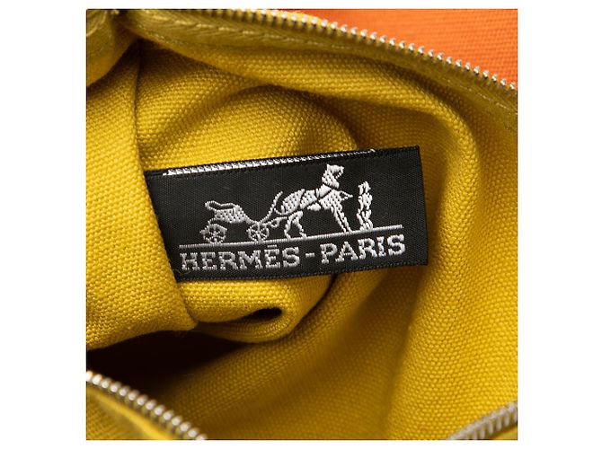 Hermès Toile Lindy Strandtasche Orange - Ansicht 5