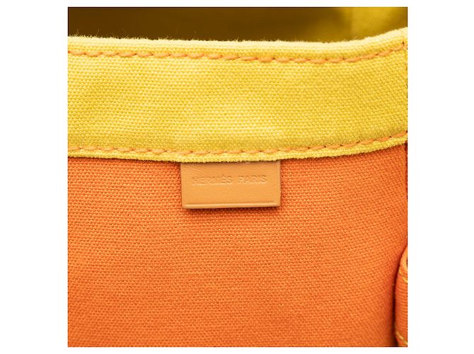 Hermès Toile Lindy Strandtasche Orange - Ansicht 6