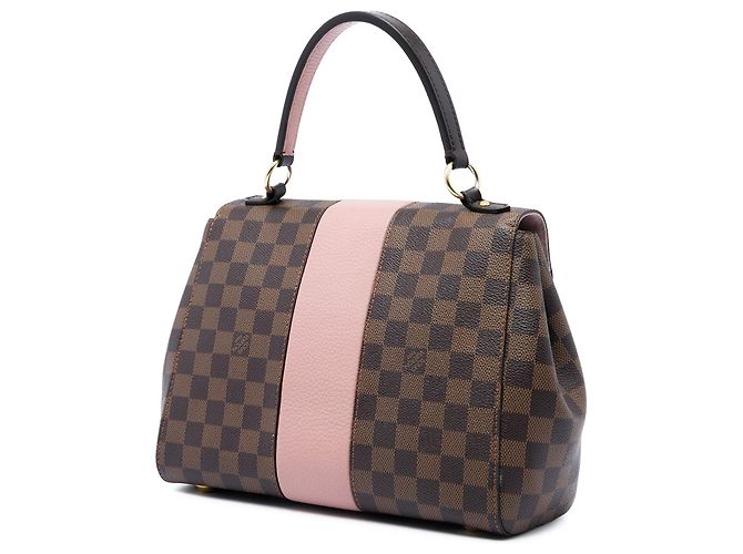 Borsa Satchel Louis Vuitton Damier Ebene Bond Street BB Marrone - vista 2