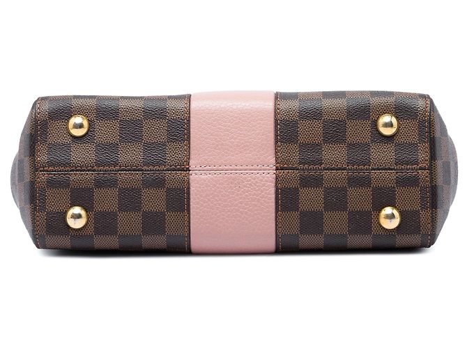 Borsa Satchel Louis Vuitton Damier Ebene Bond Street BB Marrone - vista 3