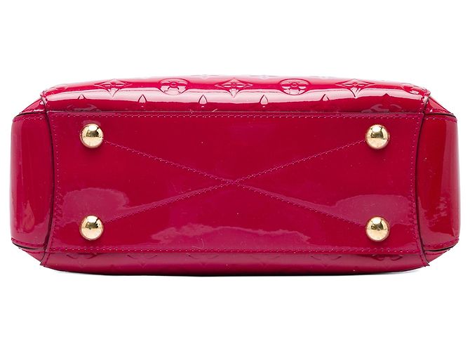 Borsa Satchel Louis Vuitton Monogram Vernis Montaigne BB Rosa - vista 3