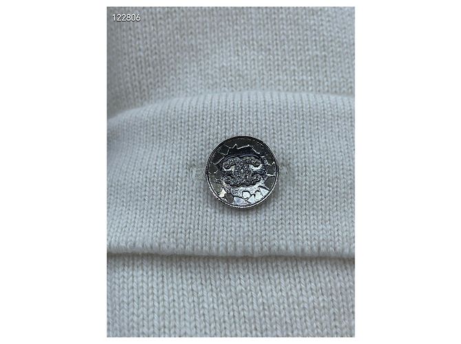 Chanel Strickjacke aus Kaschmir Weiß Mehrfarben - Ansicht 3