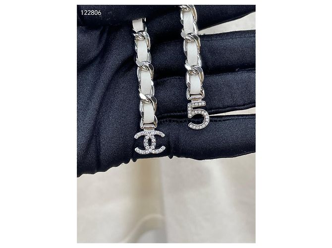 Chanel Strickjacke aus Kaschmir Weiß Mehrfarben - Ansicht 5