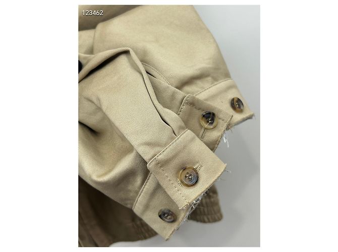 Chaqueta Miu Miu Khaki de Algodón con Detalles de Flecos Multicolor - vista 4