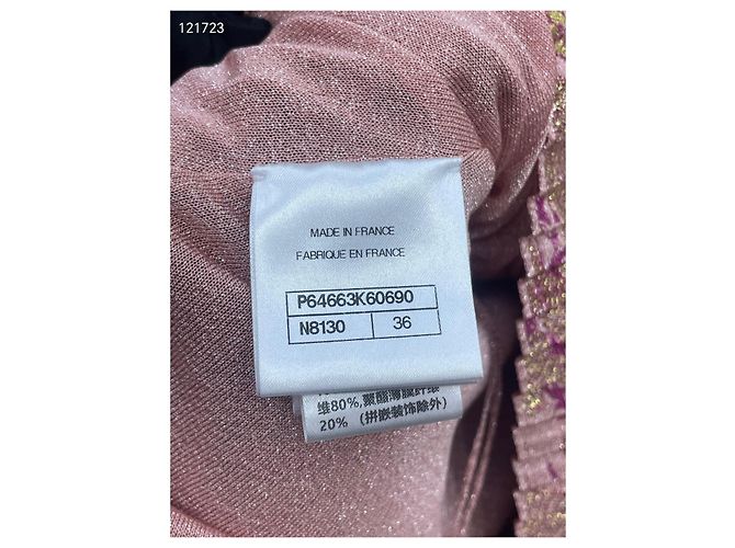 Abito Chanel in seta con stampa floreale multicolore - vista 7